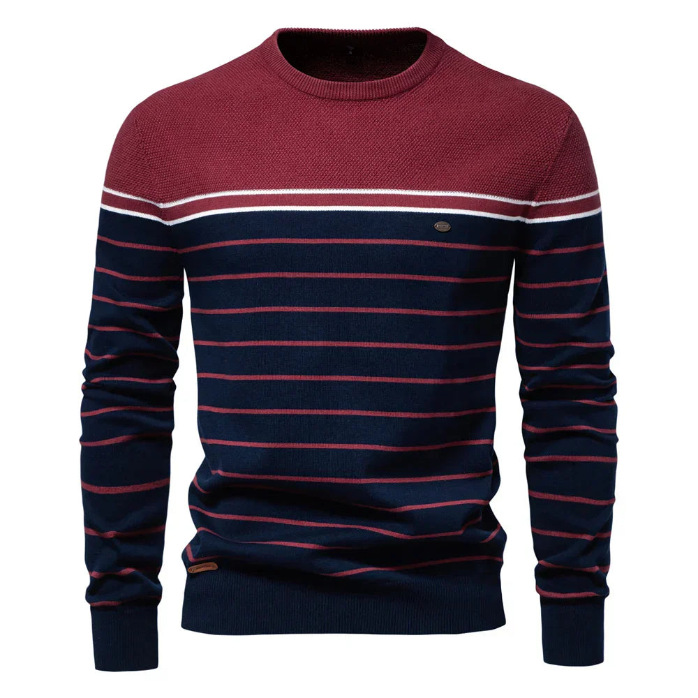 Vincenzo | Maglione da uomo con motivo a righe