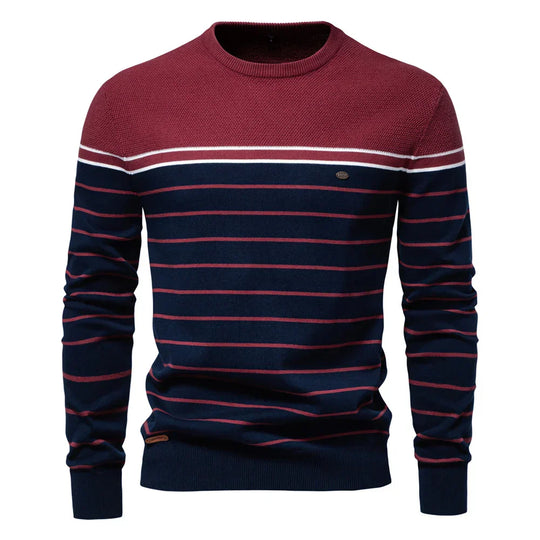 Vincenzo | Maglione da uomo con motivo a righe