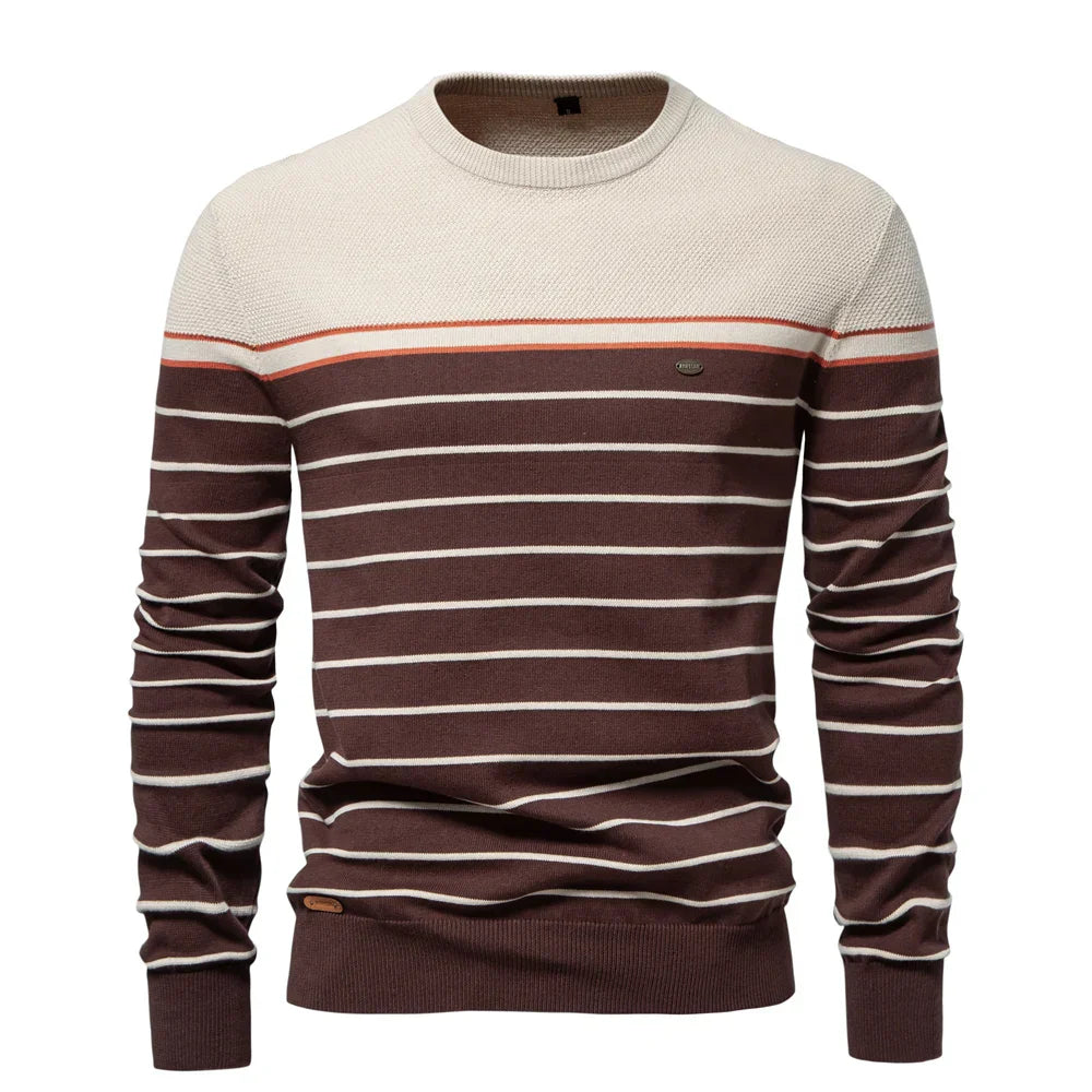 Vincenzo | Maglione da uomo con motivo a righe