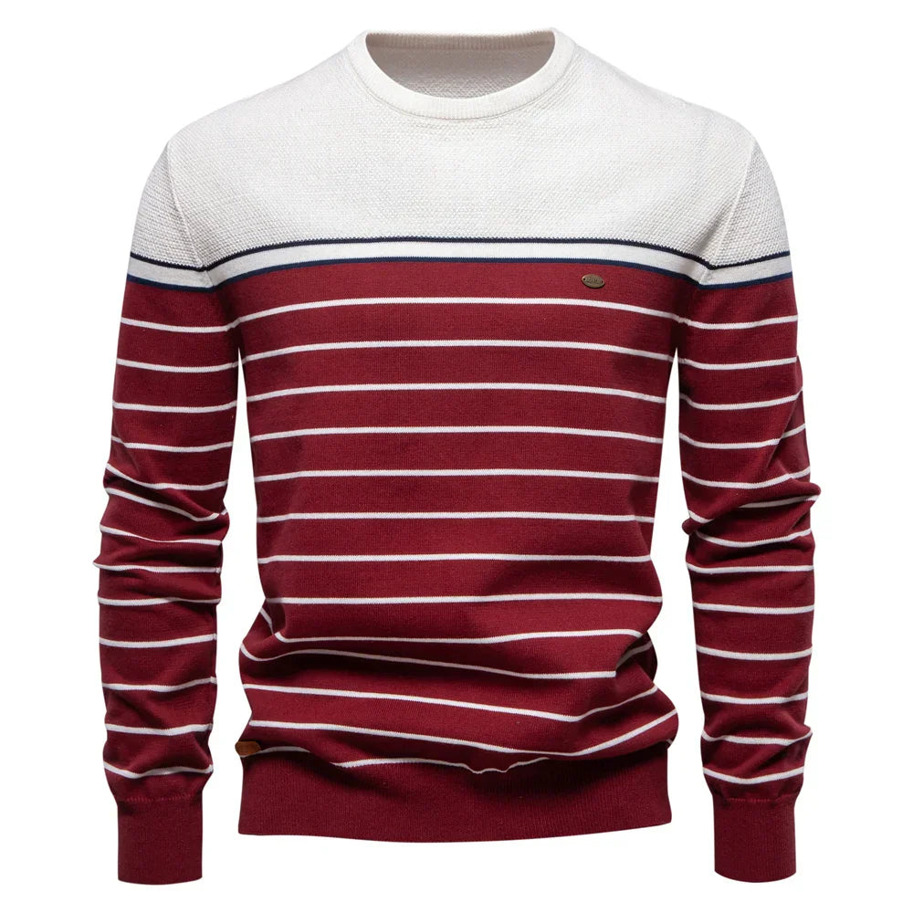Vincenzo | Maglione da uomo con motivo a righe