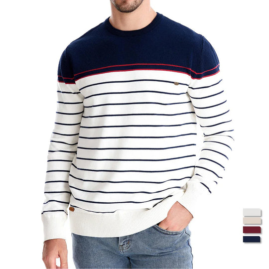 Vincenzo | Maglione da uomo con motivo a righe